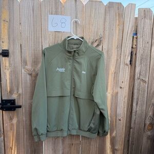 FIGS Olive Green bomber Jacket Size Large